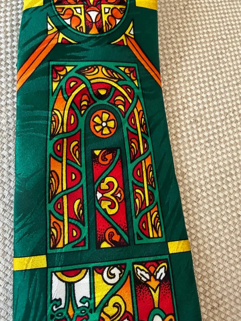 Rush Limbaugh Stained Glass Pattern Silk Tie